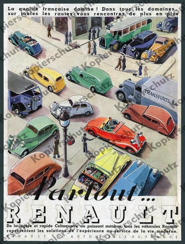 Orig farb reklame automobile - orig.,