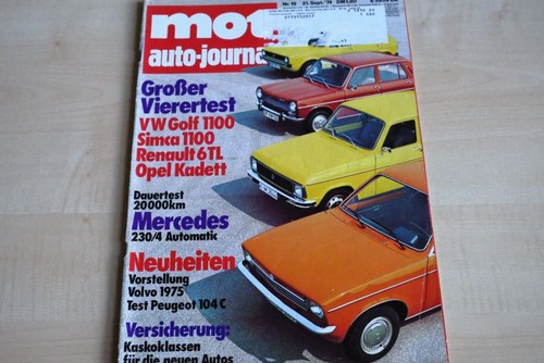 Mot 1974 renault r 6 - 19/1974,